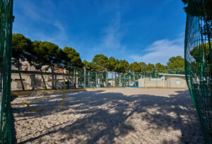 Foto campo futbol playa