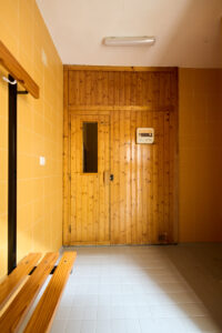 Foto sauna por fuera