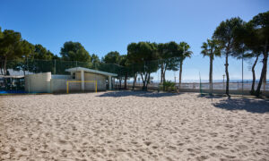 Foto campo futbol playa