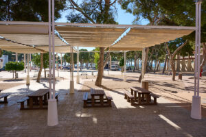 Foto cafetería exterior
